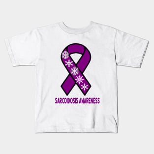Sarcoidosis Awareness/Snowflakes Kids T-Shirt